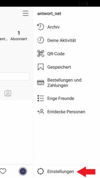 Schritt 1: Einstellungen öffnen