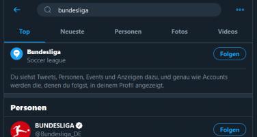 Schritt 2: Thema in den Suchergebnissen folgen