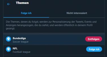 Schritt 3: Deine Themen anzeigen und entfolgen